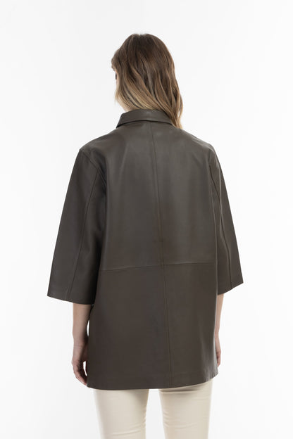 Dreimaster vintage Women's Leather Shirt