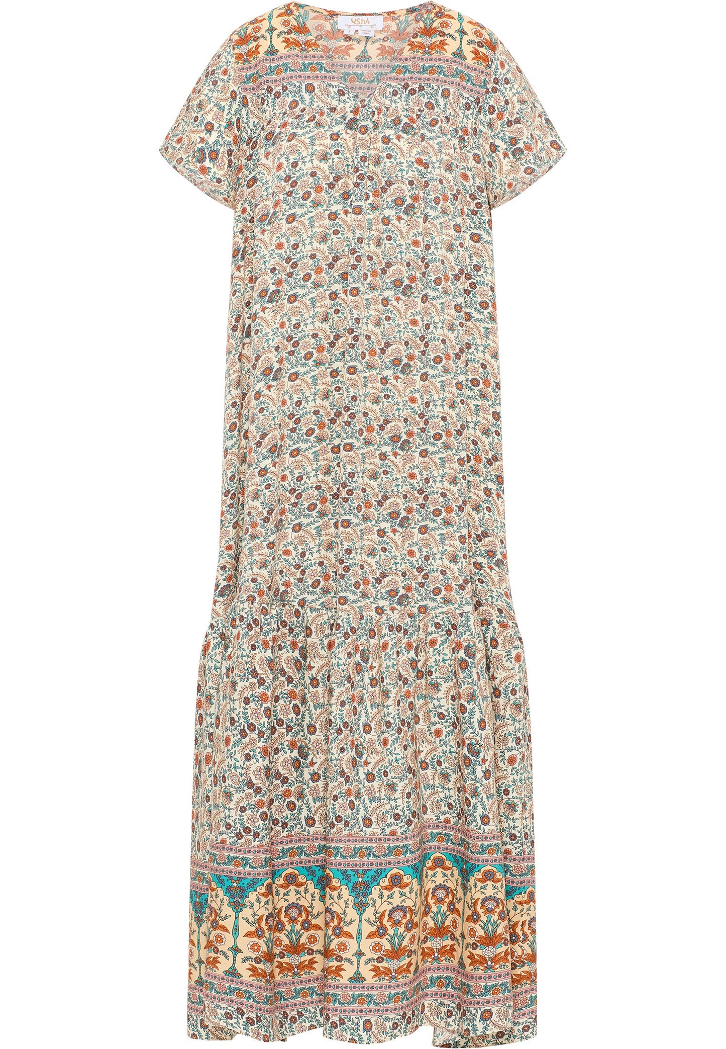 Usha festival Women's Summer Dress With Floral Print