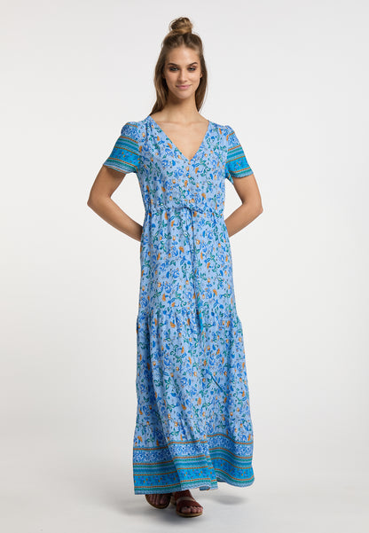 usha FESTIVAL Women's Floral Print Maxi Dress