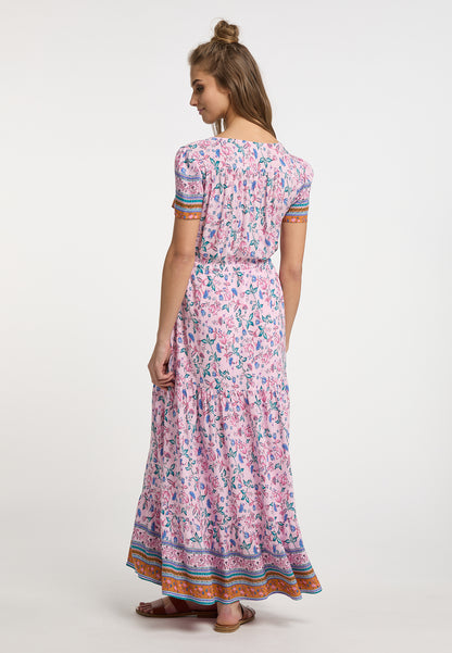 usha FESTIVAL Women's Floral Print Maxi Dress