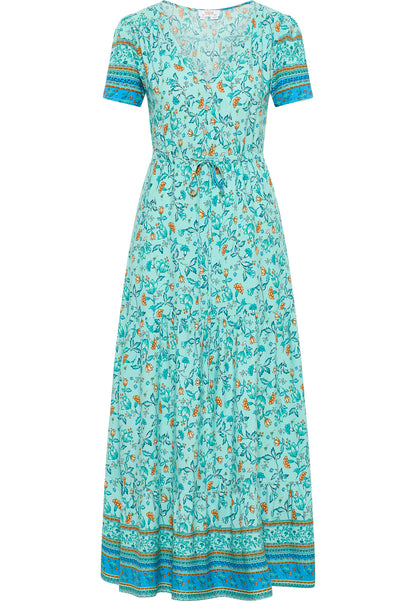 usha FESTIVAL Women's Floral Print Maxi Dress