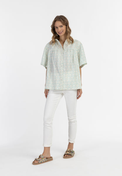 IZIA Women's Short Sleeve Blouse