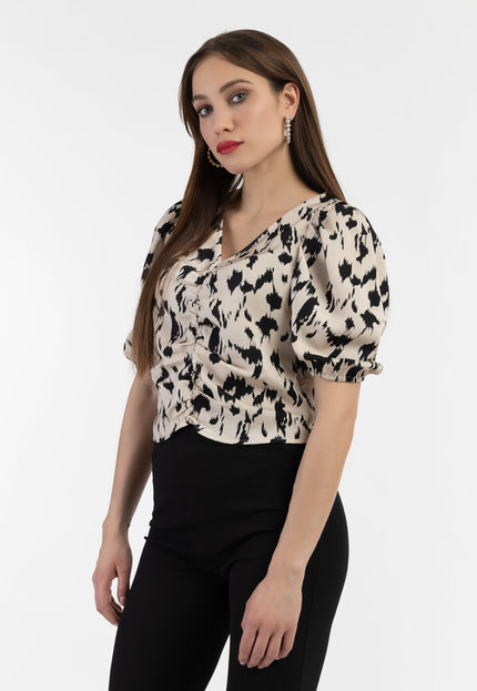 Faina Women's Draped Blouse Shirt