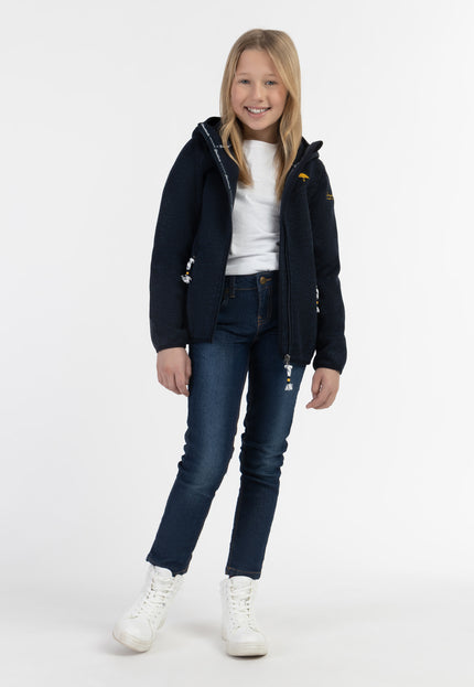 Schmuddelwedda Knitted Fleece Blouson Jacket For Girls