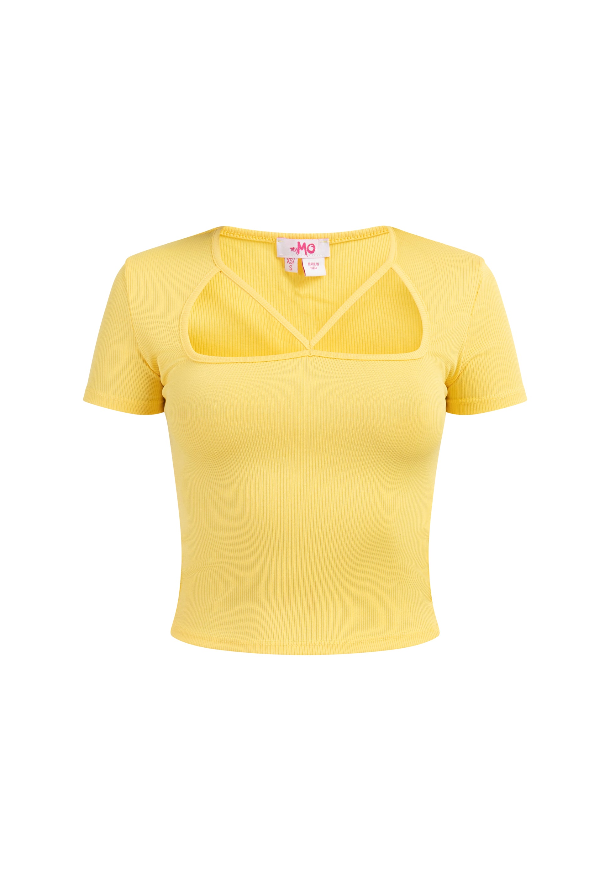 myMo Women's Rib Knit T Shirt