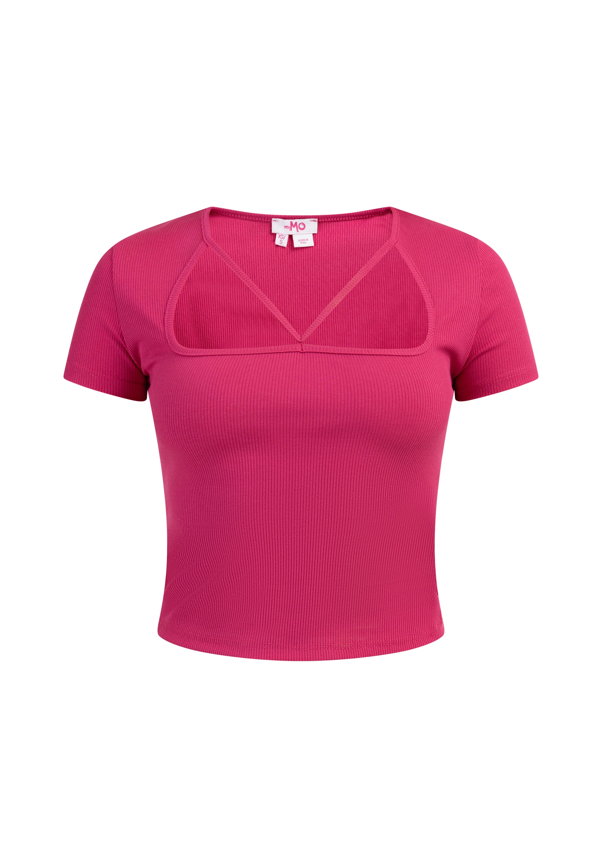 myMo Women's Rib Knit T Shirt