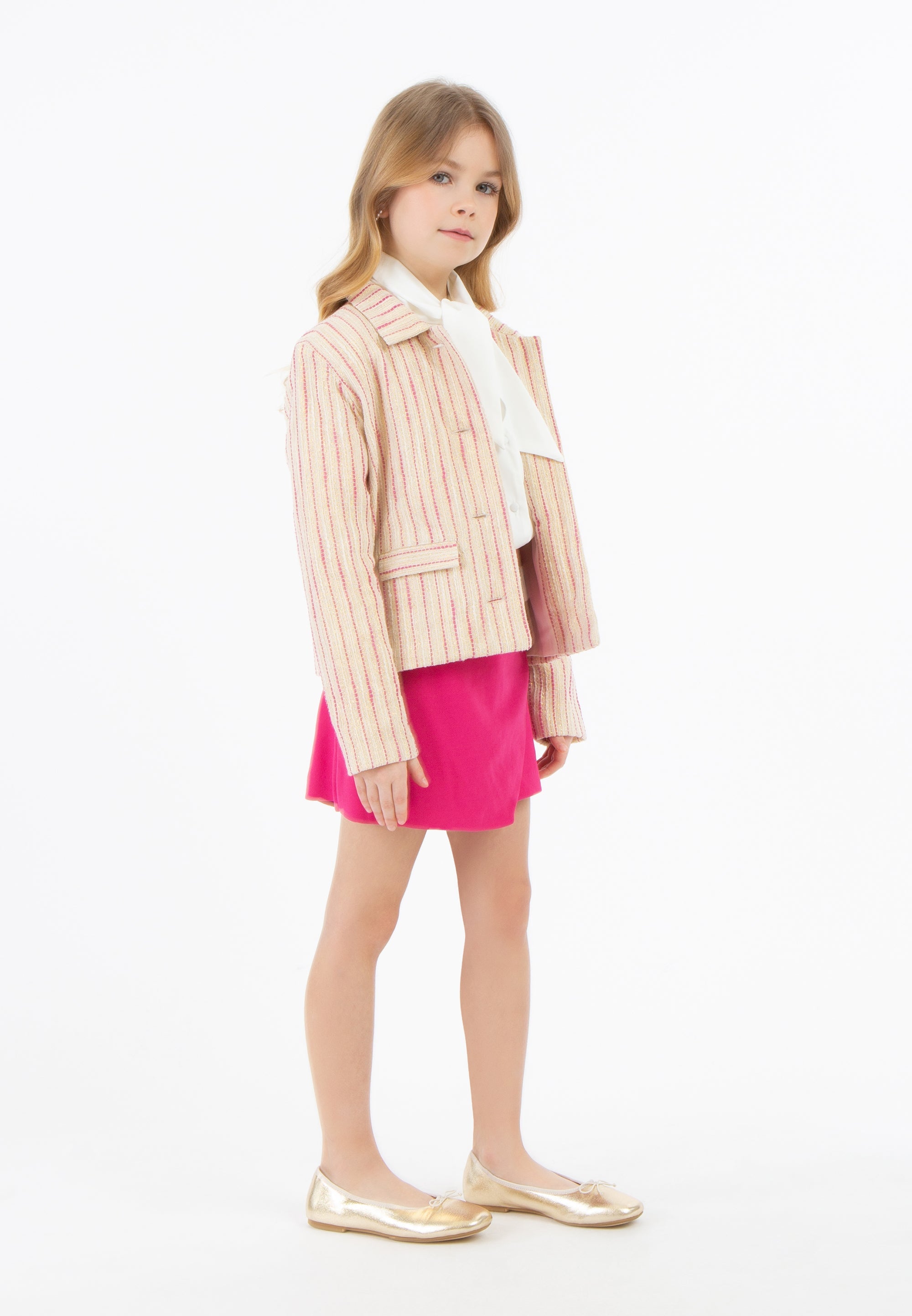 Pink Off-White Stripe