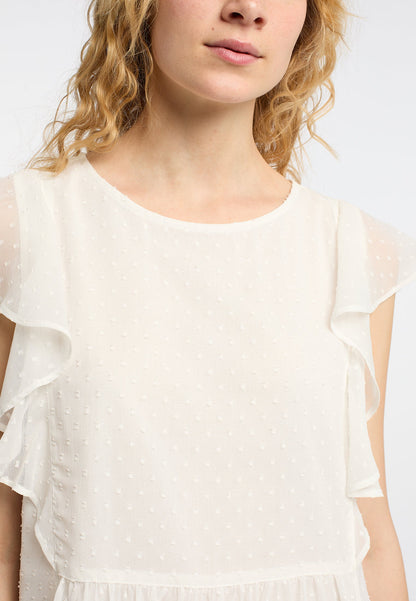 Dreimaster vintage Women's Midi Dress With Ruffles