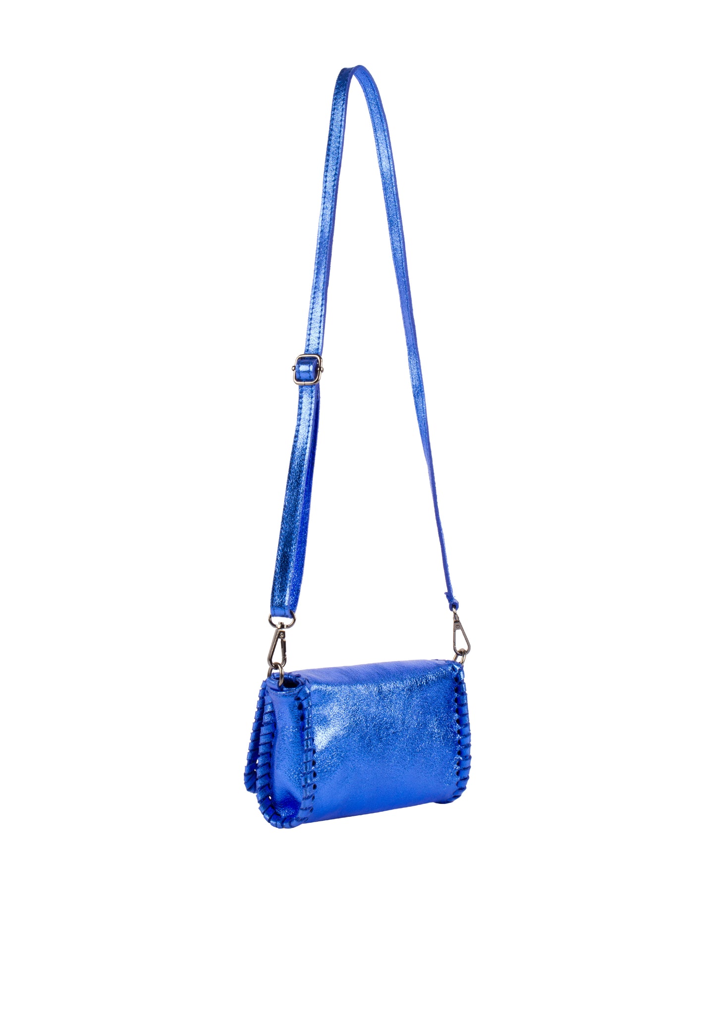 IZIA Women's Metallic Leather Handbag