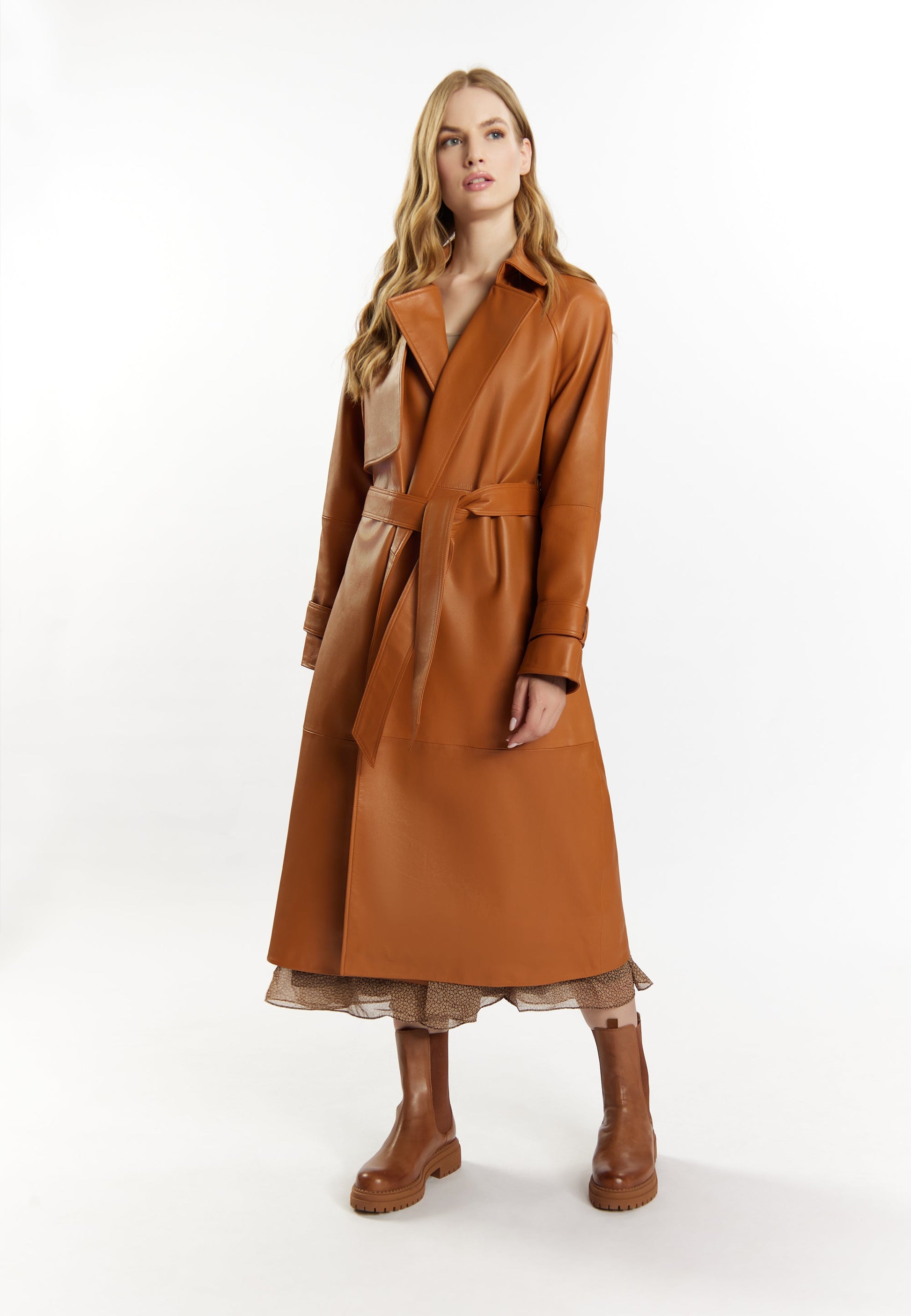 Dreimaster vintage Women's Leather Trench Coat