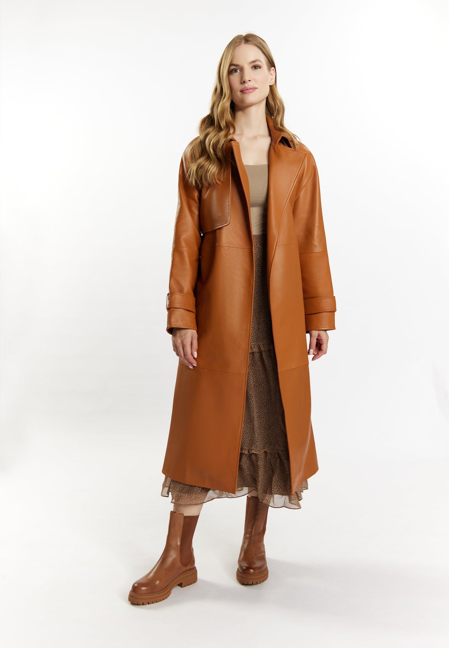 Dreimaster vintage Women's Leather Trench Coat
