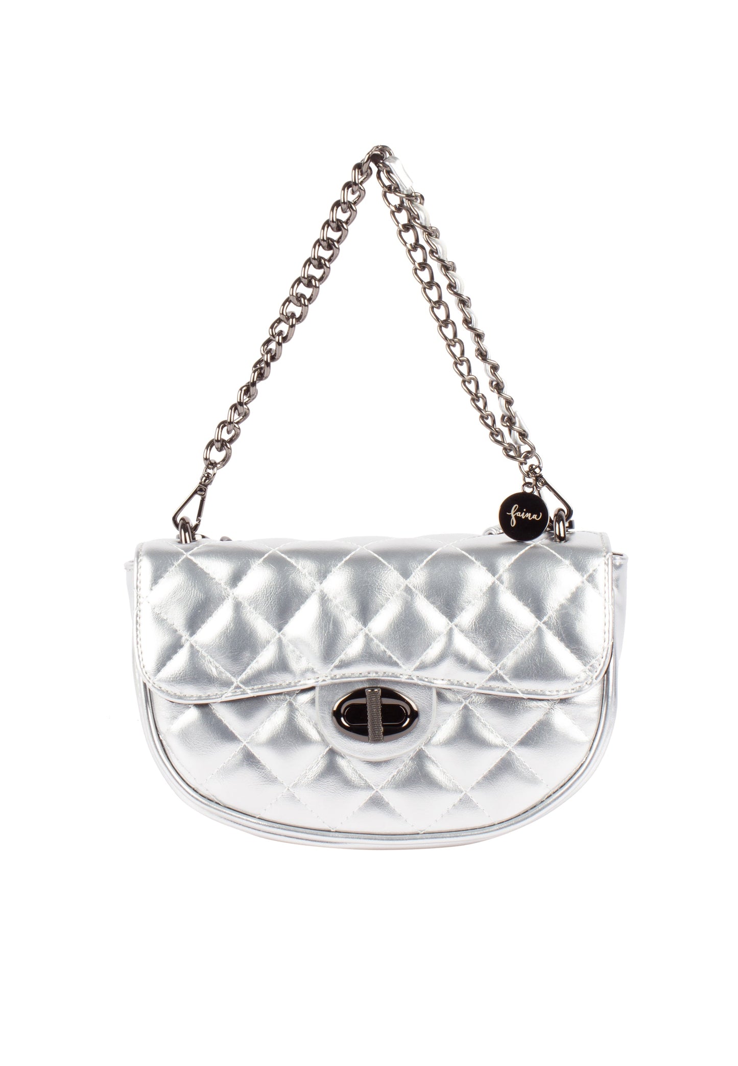 Faina Women's Shoulder Bag In A Metallic Look