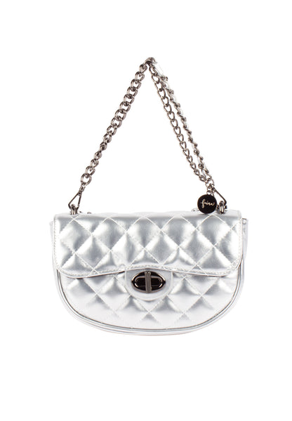 Faina Women's Shoulder Bag In A Metallic Look