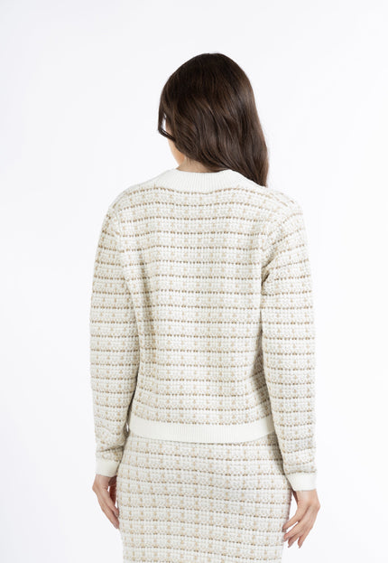 Faina Women's Cardigan In A Bouclé Look