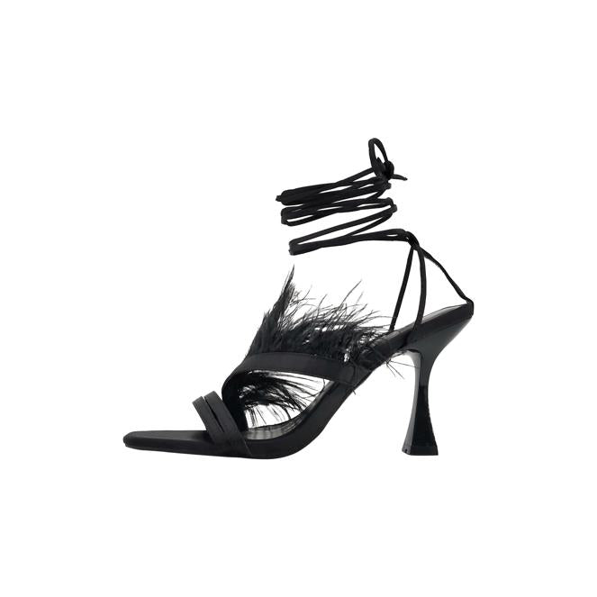 Faina Women's Sandal With Feathers