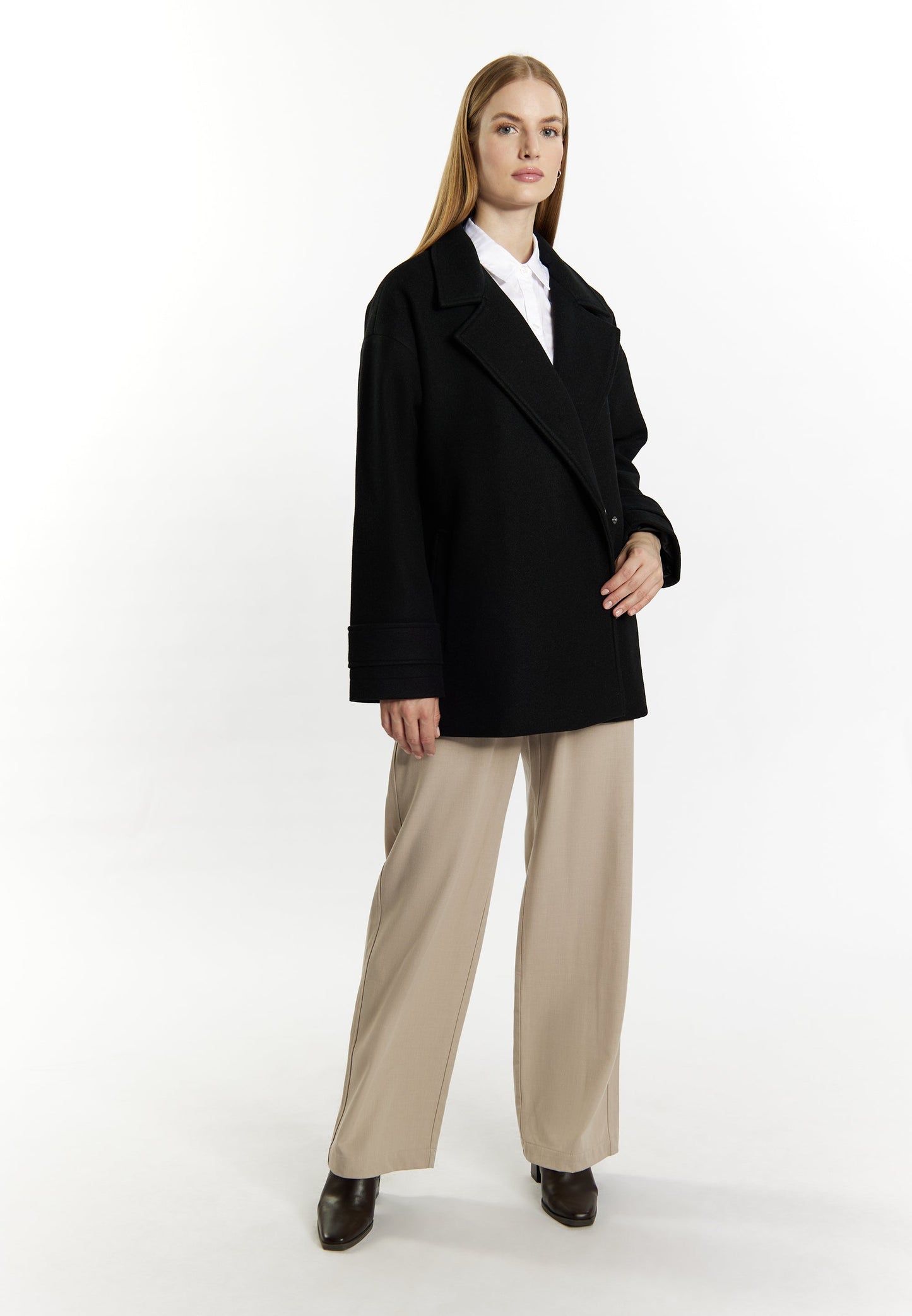 Dreimaster klassik Women's Transitional Jacket In A Wool Look