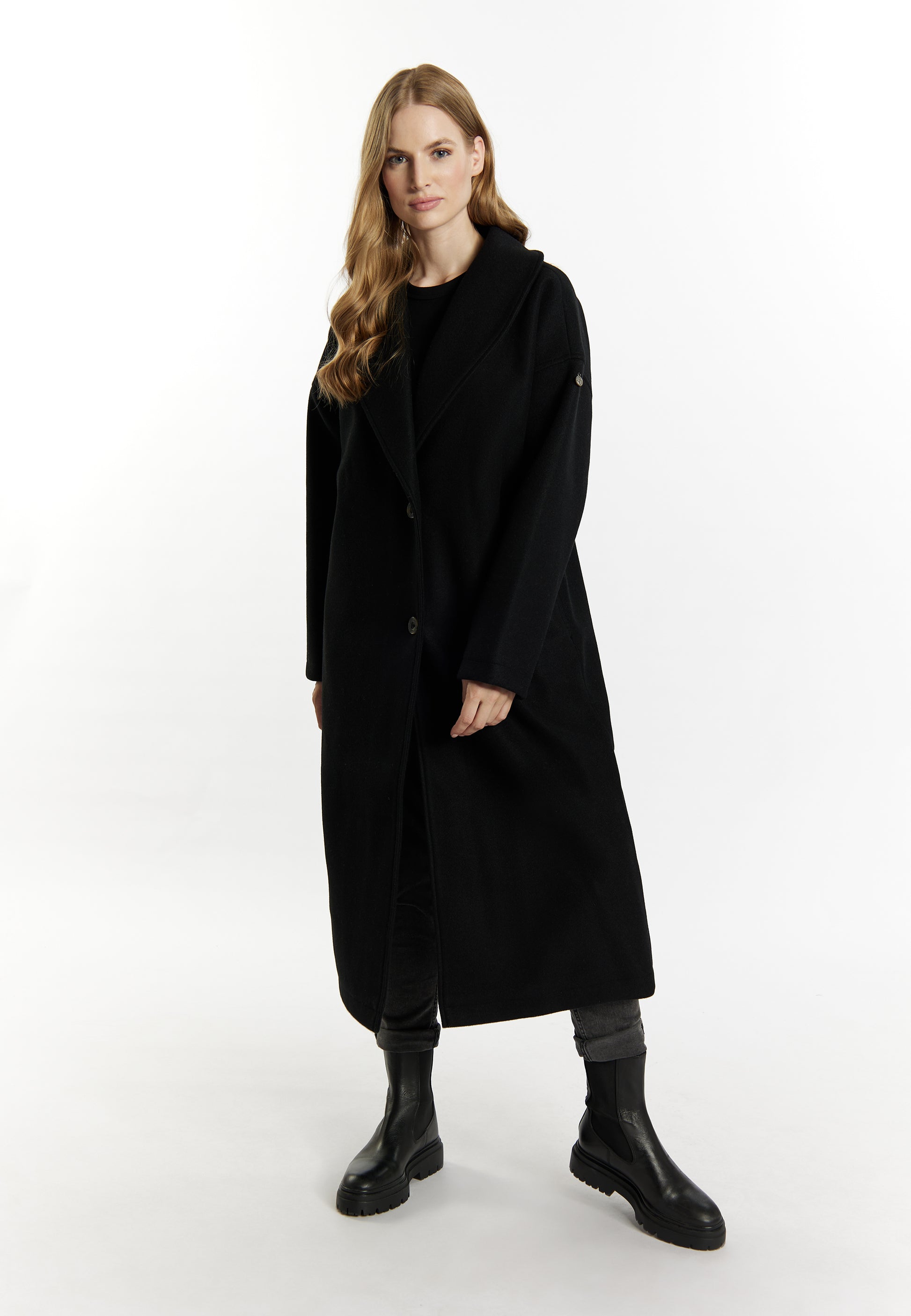 DreiMaster Vintage Women's Transitional Coat In A Wool Look