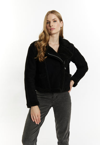 DreiMaster Vintage Women's Leather Biker Jacket