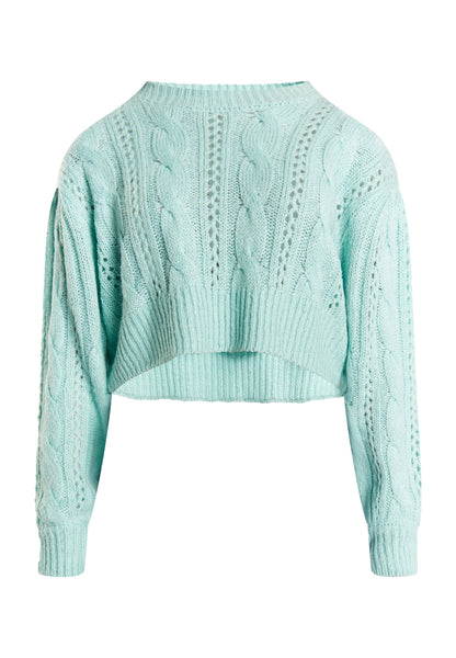 Mymo Women's Knit Cropped Sweater