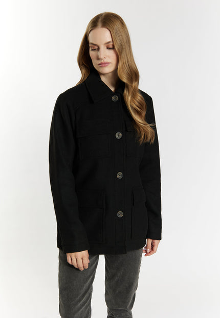 Dreimaster vintage Women's Transitional Jacket Made From A Wool Blend