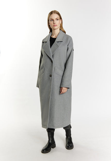 Dreimaster vintage Women's Transitional Coat Made Of Wool Blend