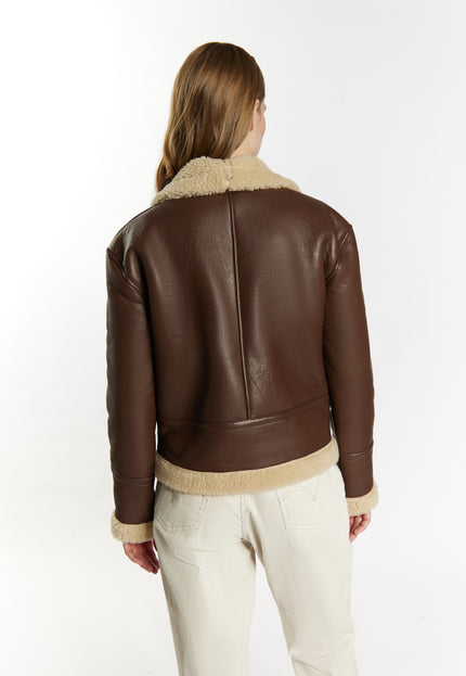 DreiMaster Vintage Women's Shearling Leather Jacket