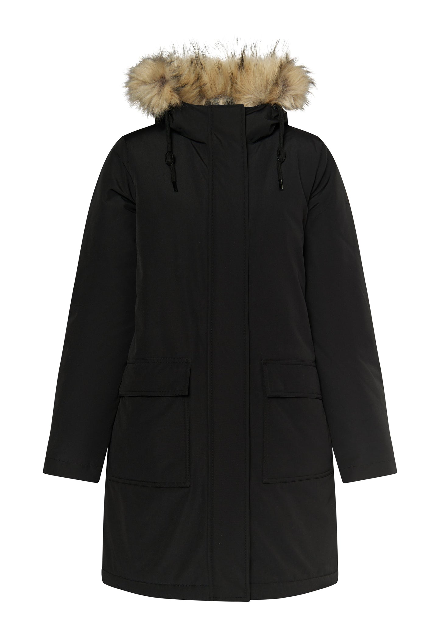 Dreimaster klassik Women's Winter Parka With Faux Fur