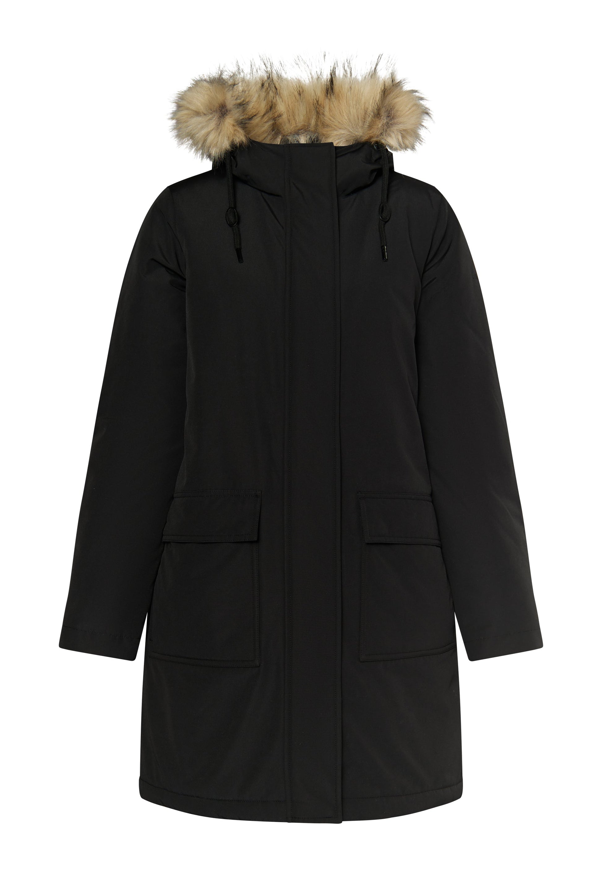 Dreimaster klassik Women's Winter Parka With Faux Fur