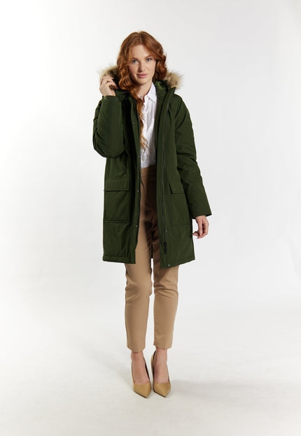 Dreimaster klassik Women's Winter Parka With Faux Fur