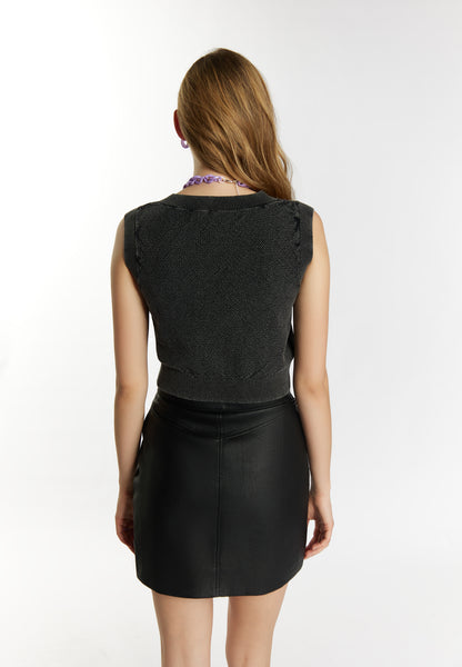 myMo ROCKS Women's Knitted Sweater Vest