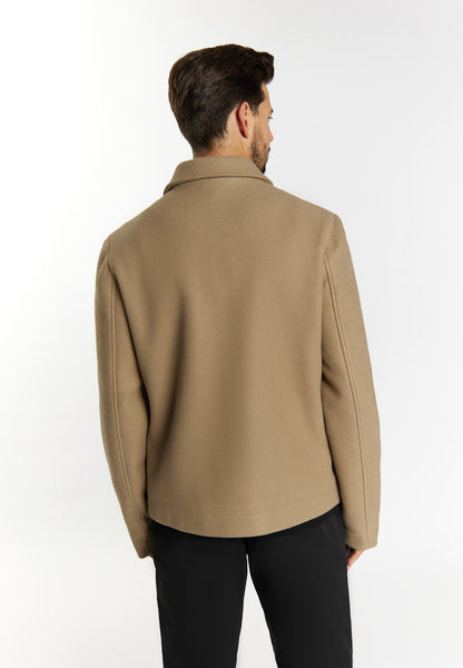 DreiMaster Klassik Herren Übergangsjacke in Wolloptik