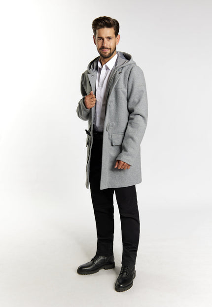 Dreimaster klassik Men's Transitional Coat Made Of Wool Blend