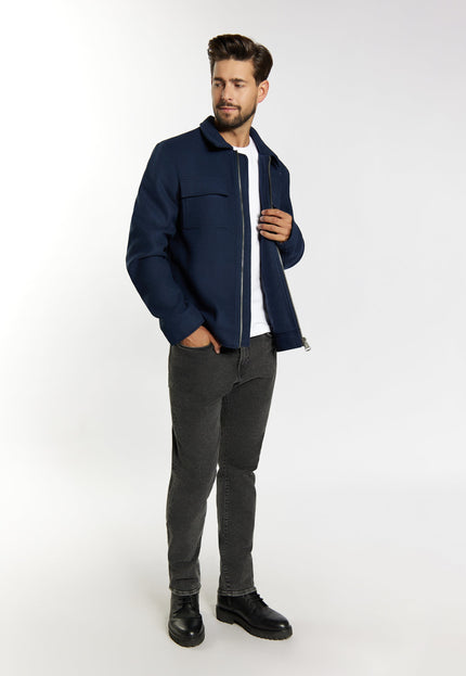 Dreimaster vintage Men's Transitional Jacket Made From A Wool Blend