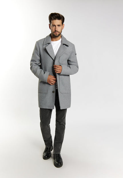 Dreimaster vintage Men's Short Wool Blend Coat