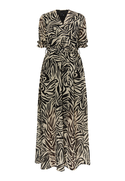 Faina Women's Zebra Print Maxi Dress