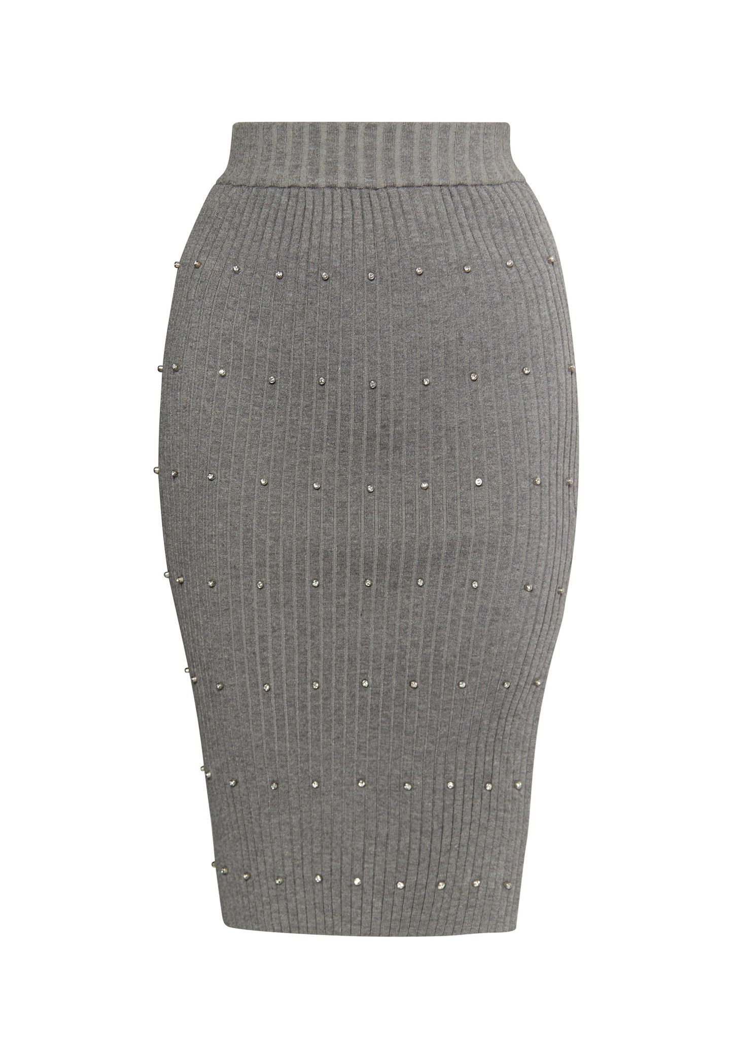 Faina Women's Knitted Skirt With Rhinestones