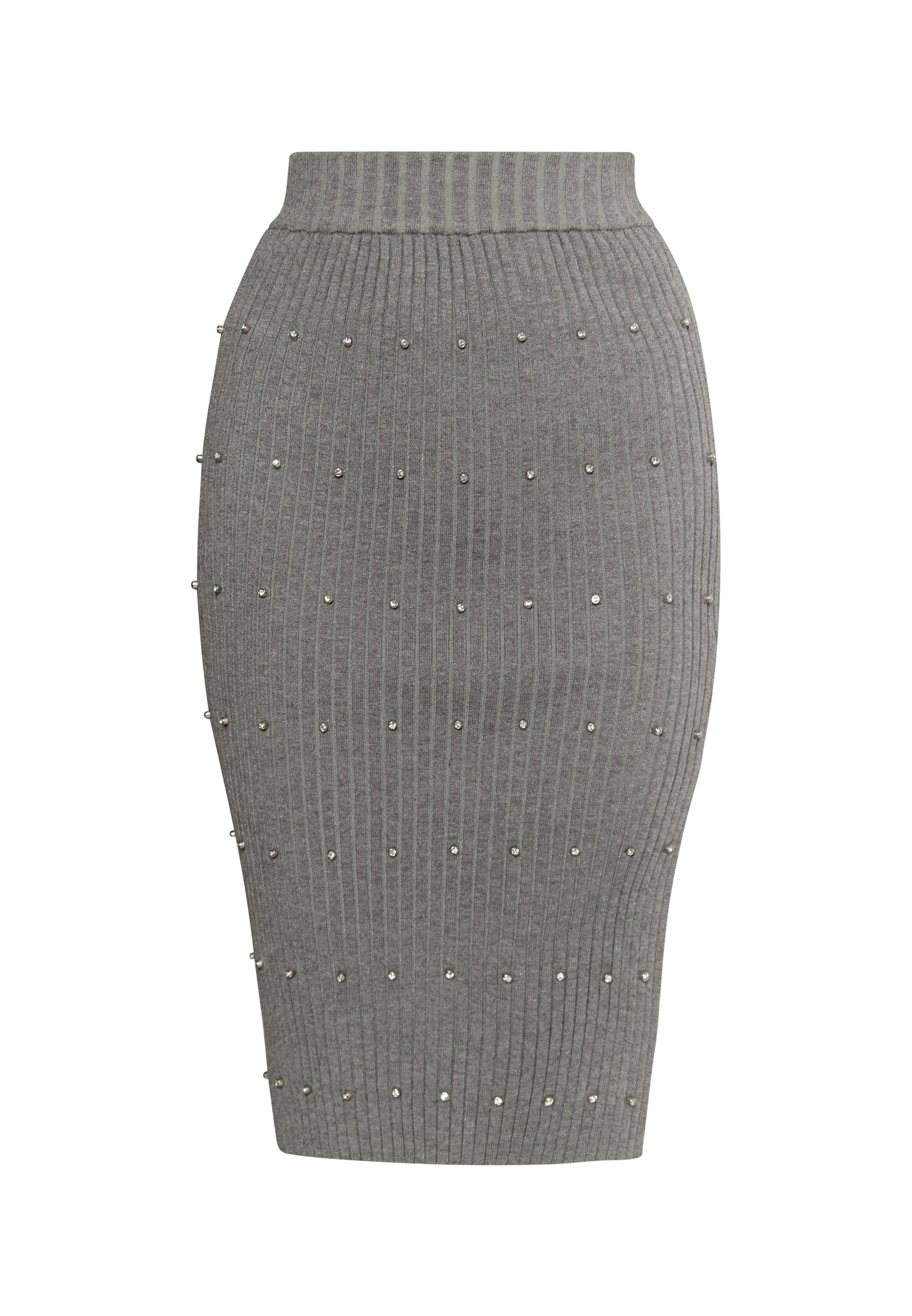 Faina Women's Knitted Skirt With Rhinestones