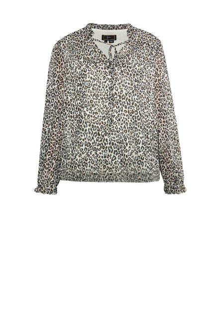 Faina Women's Leo Print Blouse