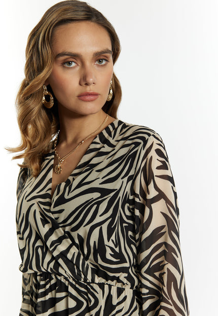 Faina Women's Zebra Print Dress