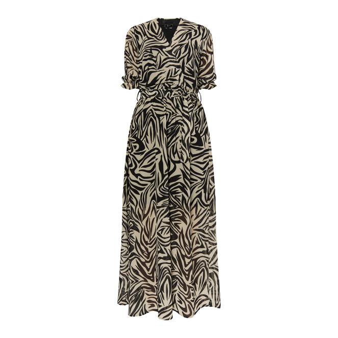 Faina Women's Zebra Print Maxi Dress