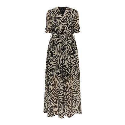 Faina Women's Zebra Print Maxi Dress