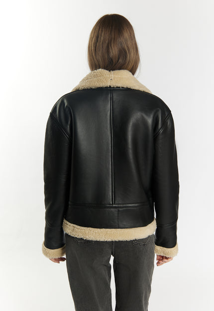 DreiMaster Vintage Women's Shearling Leather Jacket