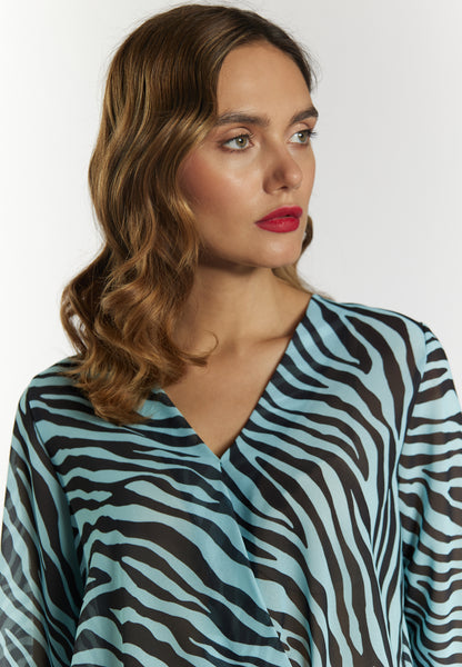 faina Women's Blouse With Zebra Print