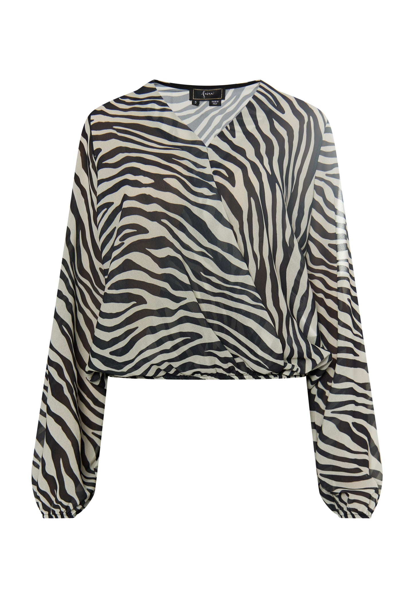faina Women's Blouse With Zebra Print