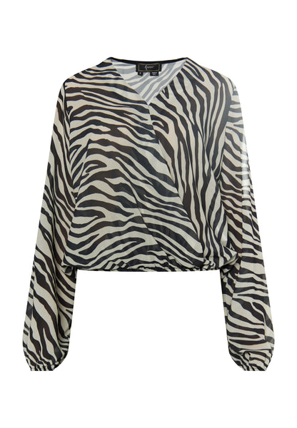 faina Women's Blouse With Zebra Print