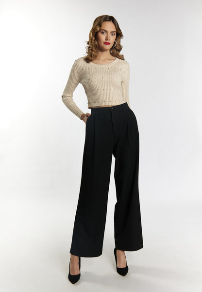 Faina Women's Sweater With Rhinestones