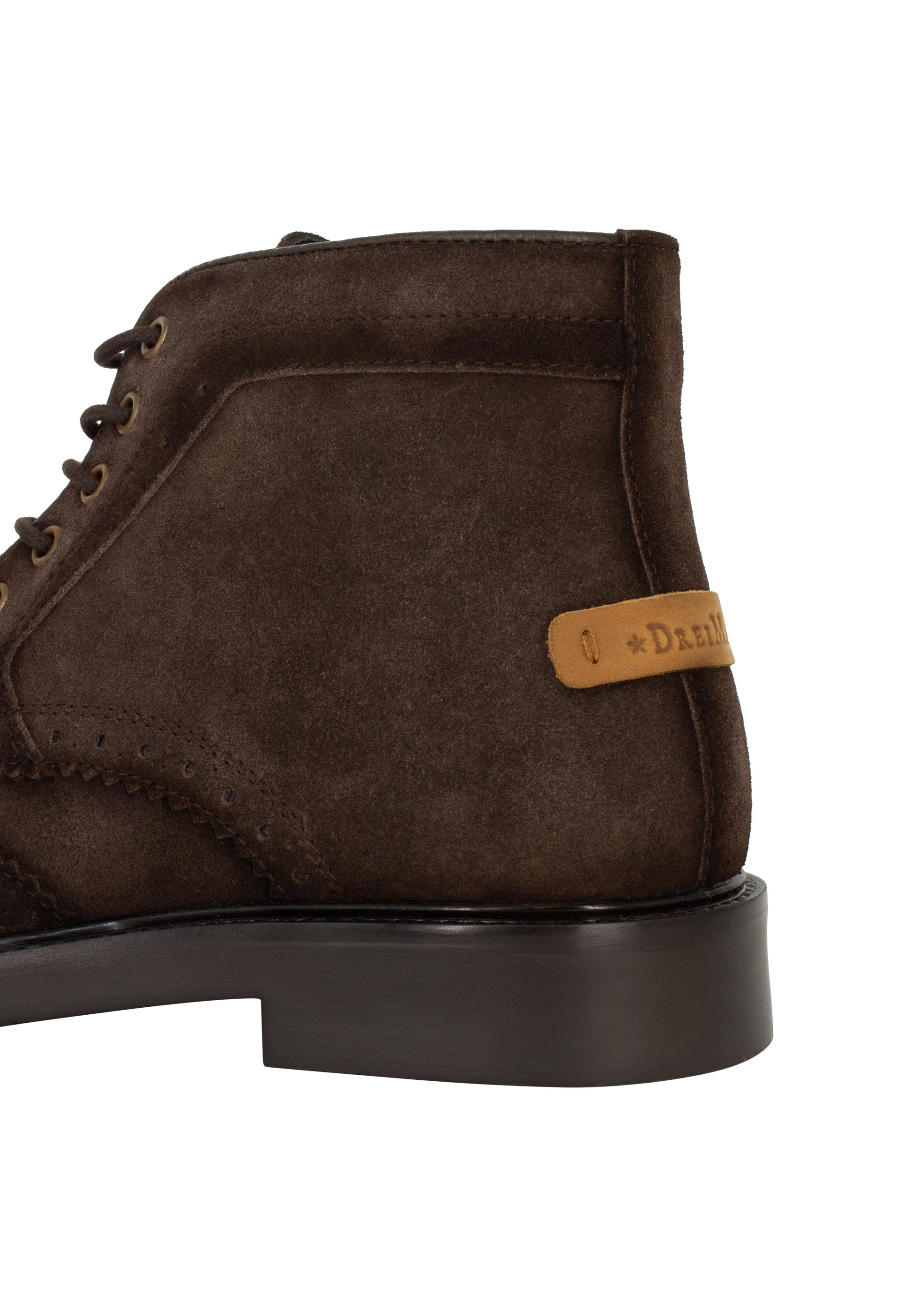 DreiMaster Vintage Męskie botki typu brogue za kostkę