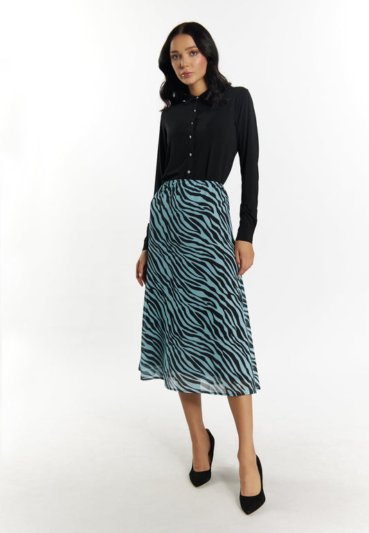 Faina Women's Zebra Print Skirt
