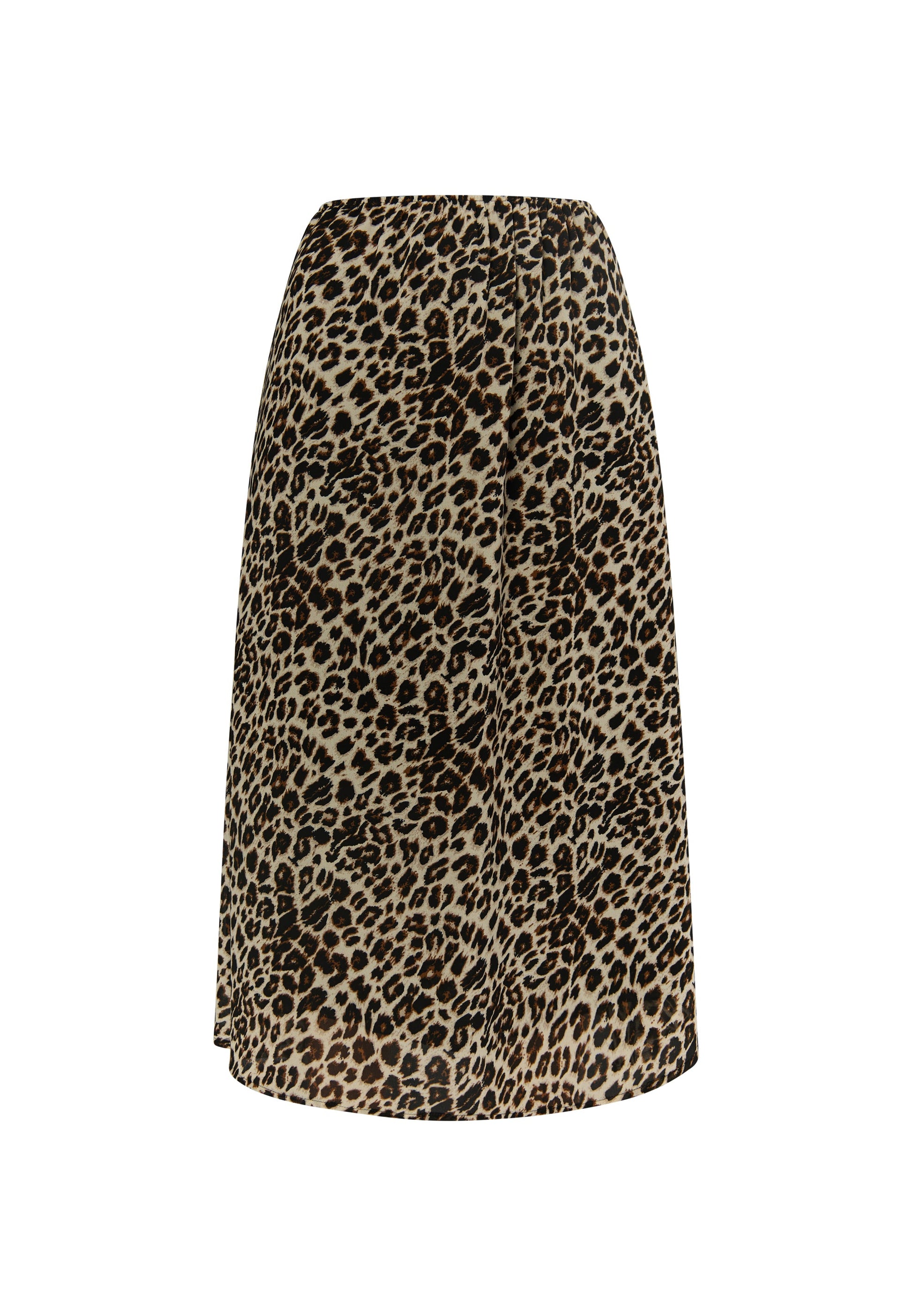 Faina Women's Skirt With Leopard Print
