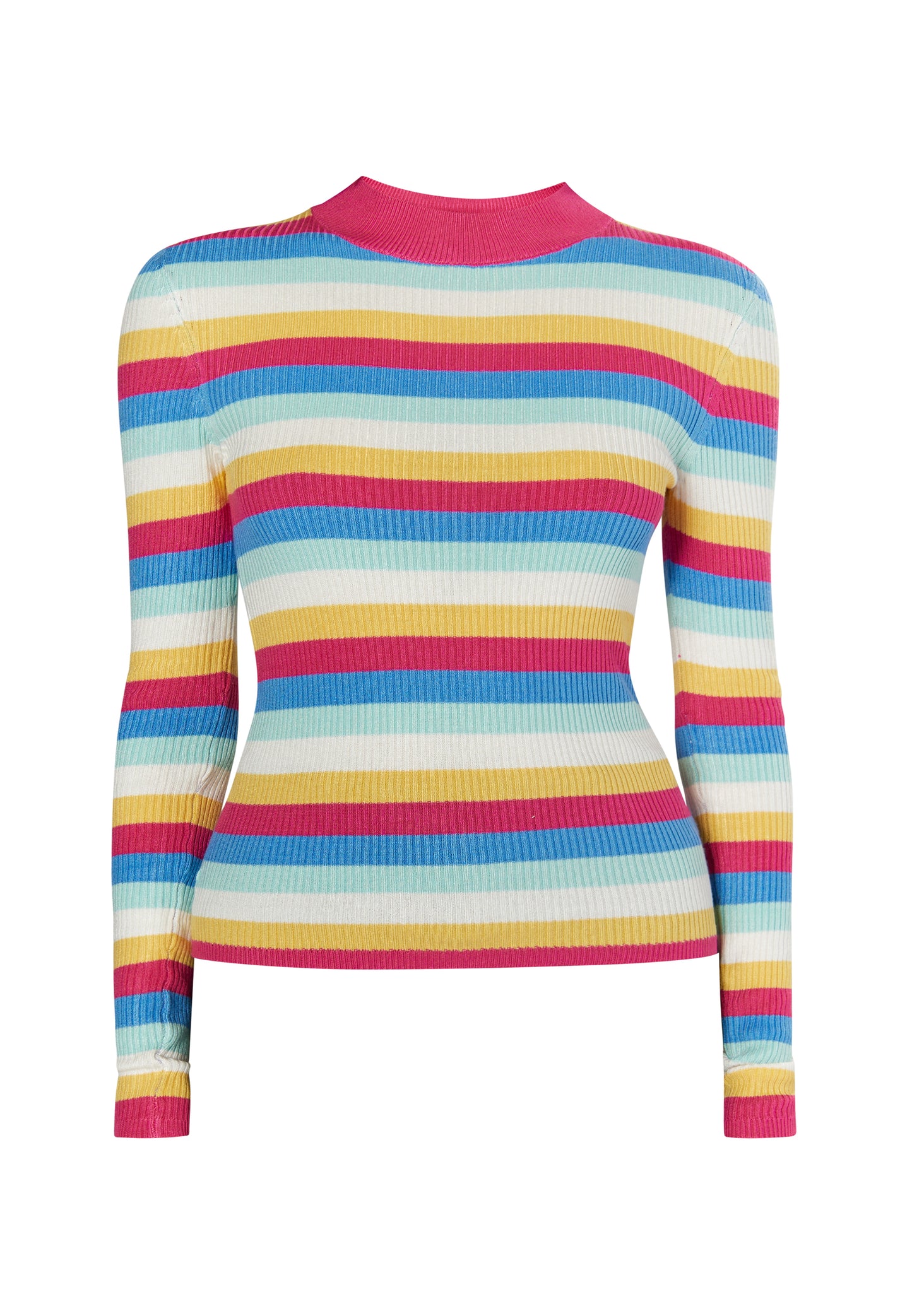 myMo Kobiety Sweter z prążkowanego dzianiny